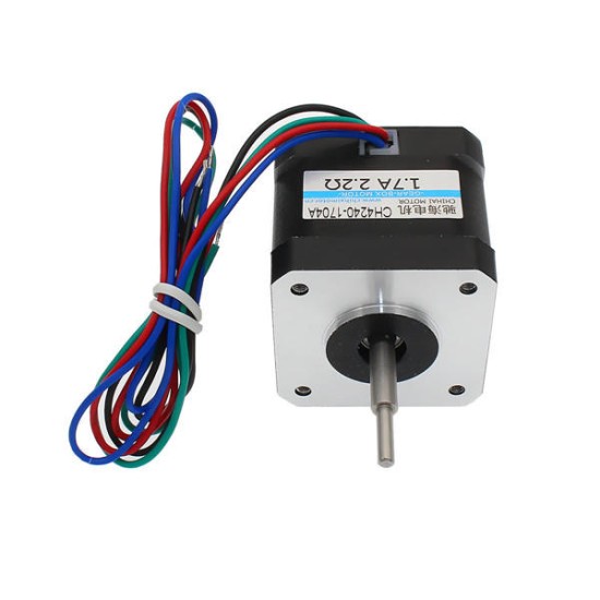 42mm 2 Phase 4 Wire Stepper Motor Brushless Motor 3mm Shaft 1.7A