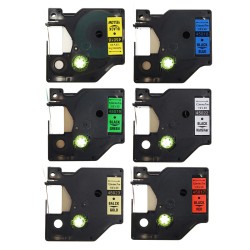 12mmx7m Plastic Label Tape Compatible For Dymo D1 LetraTag 45016 45017 45018 45019 12mmx7m Plastic Label Tape Compatible For Dymo D1 LetraTag 45016 45017 45018 45019