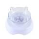 15 Degrees Incline Oblique Pet Cat Dog Bowl Detachable Cat Ears Shape Drinking Eating Feeding Bowl