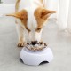 15 Degrees Incline Oblique Pet Cat Dog Bowl Detachable Cat Ears Shape Drinking Eating Feeding Bowl