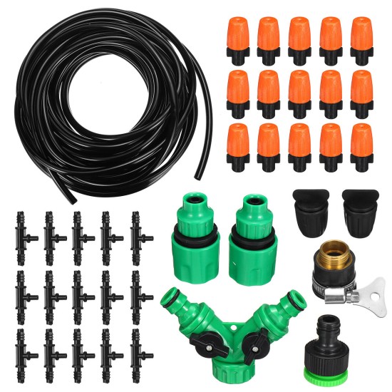 15m Micro-Drip Irrigation System Automatic Plant Garden Watering Tools Kit