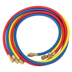 1.5m R134a R22 Manifold Gauge HVAC AC Refrigeration Test 5ft Charging Hoses 1.5m R134a R22 Manifold Gauge HVAC AC Refrigeration Test 5ft Charging Hoses