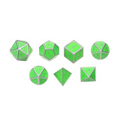 7Pcs Antique Metal Polyhedral Dices Multisided Dice Set RPG Dices Set 7Pcs Antique Metal Polyhedral Dices Multisided Dice Set RPG Dices Set