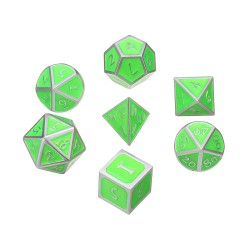 7Pcs Antique Metal Polyhedral Dices Multisided Dice Set RPG Dices Set 7Pcs Antique Metal Polyhedral Dices Multisided Dice Set RPG Dices Set
