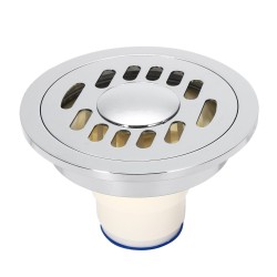 Brass Bathroom Shower Floor Drain Single/Dual Purpose Floor Drain Deodorant Shower Drain Strainer
