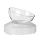 Double/Single Transparent Pet Bowl Cat Dog Puppy Food Water Drinking Feeders Dish