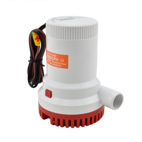 High Pressure 2000GPH Boat Bilge Pump 24V Bilge Bump 24V DC 12V Kayak Rule Water Electric 2000 GPH