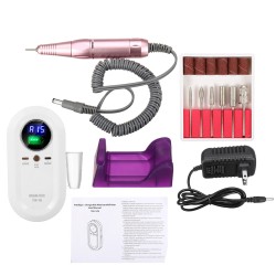 LED Rechargeable Polisher Electric Nail Art Drill File Manicure Machine Tools LED Rechargeable Polisher Electric Nail Art Drill File Manicure Machine Tools