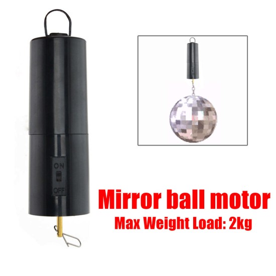 Mirror Ball Motor Spin Battery Operated Rotating Turning Disco Party Wedding