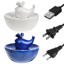 Pet Puppy Ceramic Auto Circulating Water Dispenser Ultra-quiet Cat Dog Drinking Fountain Bowl Drinker Water Feeder Pet Puppy Ceramic Auto Circulating Water Dispenser Ultra-quiet Cat Dog Drinking Fountain Bowl Drinker Water Feeder