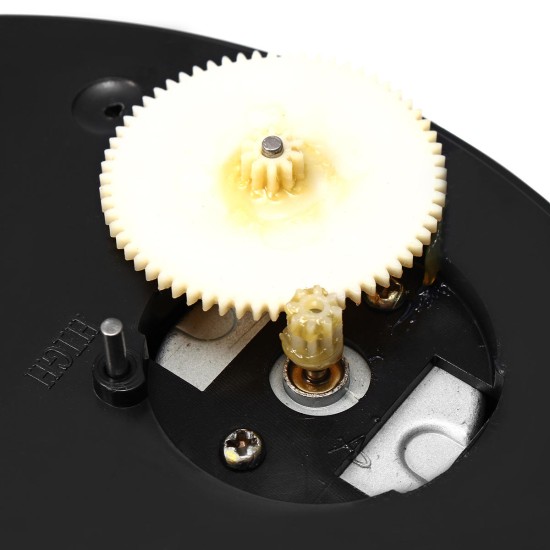 Round Mirror Top Electric Motorized 360° Turntable Rotary Jewelry Display Stand Showcase