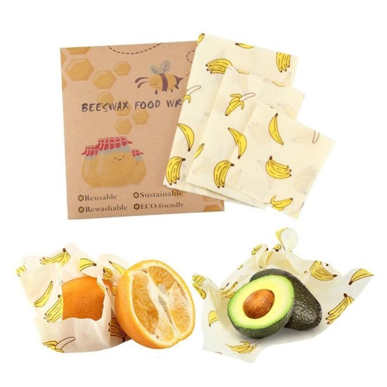 Safety Beeswax Food Wrap Fresh Keeping Reusable Paper Seal Storage Cover