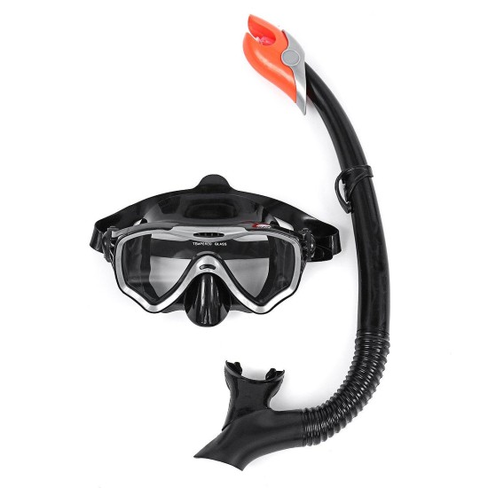 Snorkel Set Dry Top Snorkel Mask Professional Diving Snorkelling Mask and SnorkelL Diving Set