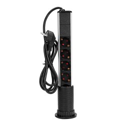 Tabletop Pop Up Power Socket Outlet 3/4/5 EU Plug Power Strip Household Office Power Outlet With USB Tabletop Pop Up Power Socket Outlet 3/4/5 EU Plug Power Strip Household Office Power Outlet With USB