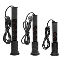 Tabletop Pop Up Power Socket Outlet 3/4/5 EU Plug Power Strip Household Office Power Outlet With USB Tabletop Pop Up Power Socket Outlet 3/4/5 EU Plug Power Strip Household Office Power Outlet With USB