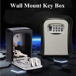 Wall Mount Key Lock Storage Box Security Keyed Door Lock with 4 Digit Combination Password Wall Mount Key Lock Storage Box Security Keyed Door Lock with 4 Digit Combination Password