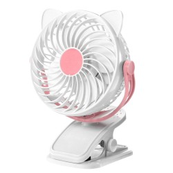 Mini USB Clip-on Fan 360° Rotation 3 Speeds USB Rechargeable Portable Travel Desktop Fan Mini USB Clip-on Fan 360° Rotation 3 Speeds USB Rechargeable Portable Travel Desktop Fan