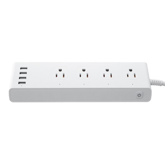 100-240V Smart WIFI Socket 4 US Plugs W/ 4 USB Ports Socket Switch Support Alexa/Echo/Google Home