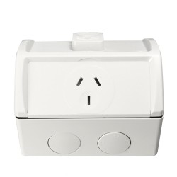 10A Weatherproof Single Powerpoint Outdoor Power Outlet Switch Socket AU 10A Weatherproof Single Powerpoint Outdoor Power Outlet Switch Socket AU