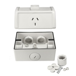 10A Weatherproof Single Powerpoint Outdoor Power Outlet Switch Socket AU 10A Weatherproof Single Powerpoint Outdoor Power Outlet Switch Socket AU