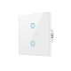 1/2/3 Gang Smart Home WiFi Touch Light Wall Switch Panel For Alexa Google Home Assistant