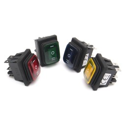 12V 16A 6Pin Waterproof Rocker Switch With Lamp Light Momentary 12V 16A 6Pin Waterproof Rocker Switch With Lamp Light Momentary