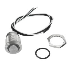 12V 16mm Metal Momentary LED Push Button Switch Power Horn Engine Start Kill Switch 12V 16mm Metal Momentary LED Push Button Switch Power Horn Engine Start Kill Switch