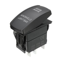 12V 20A 5 Pin Winshield Switch ON/OFF LED Rocker Switch Light Laser Rocker Toggle Switch 12V 20A 5 Pin Winshield Switch ON/OFF LED Rocker Switch Light Laser Rocker Toggle Switch