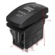 12V 20A 7Pin LED Light Laser Rocker Switch Momentary Rocker Switch Winch In Out ON/OFF