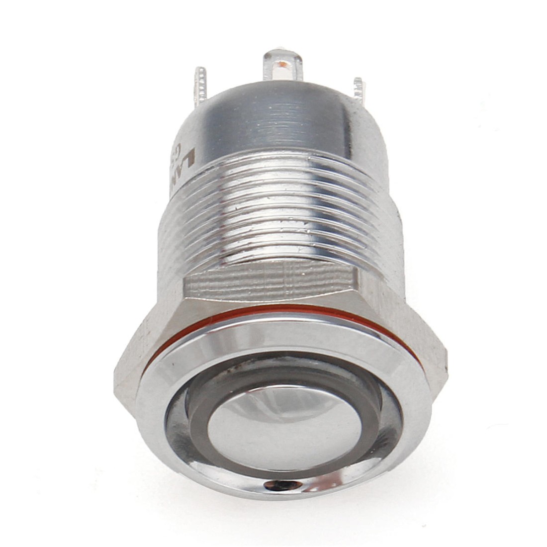 12V-24V 4Pin 12mm Metal ON/OFF LED Push Button Switch Wiring Harness ...