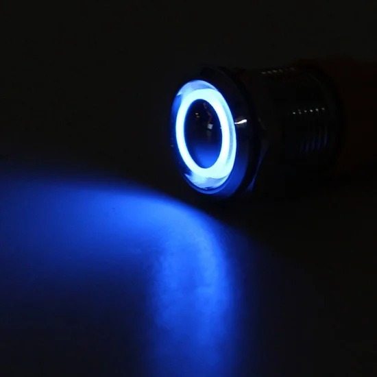 12V-24V 4Pin 12mm Metal ON/OFF LED Push Button Switch Wiring Harness ...