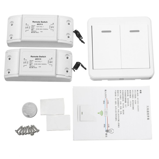 1/2Way Lamp Light Wireless Remote Control Switch Receiver Transmitter ON/OFF Switch Controller