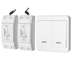 1/2Way Lamp Light Wireless Remote Control Switch Receiver Transmitter ON/OFF Switch Controller 1/2Way Lamp Light Wireless Remote Control Switch Receiver Transmitter ON/OFF Switch Controller