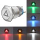 19mm 12V IP65 Push Button Switch Dome Light LED ON/OFF Switches