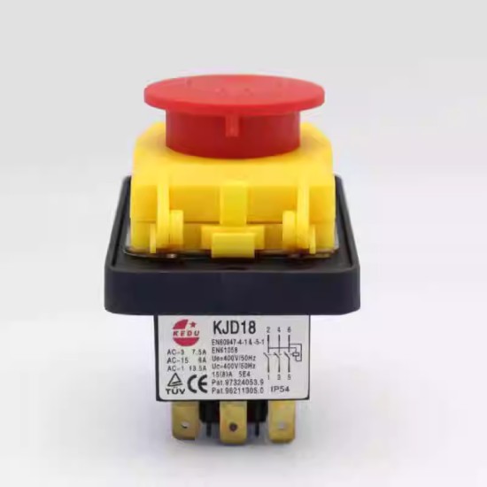 250V 15A KJD18 Switch 5 Pin No-Voltage Release Switch Plastic