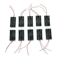 2X 1.5V AA Battery Holder Case Enclosed Box With Wires 10pcs 2X 1.5V AA Battery Holder Case Enclosed Box With Wires 10pcs