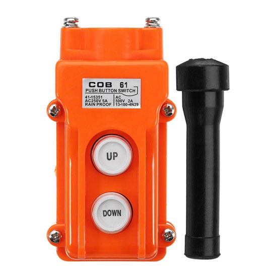 AC 250V 5A UP DOWN Button Switch Crane Handheld Button Box Driving Button Switch