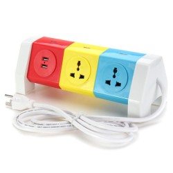 ALD-3W6KLU 250V Rotating Socket Intelligent Patch Panel USB Plug Board Power Strip ALD-3W6KLU 250V Rotating Socket Intelligent Patch Panel USB Plug Board Power Strip