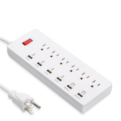 5V 1A/2.4A 6 Port USB Fast Charger 6 US Jack Plug Power Adapter Switching Socket 5V 1A/2.4A 6 Port USB Fast Charger 6 US Jack Plug Power Adapter Switching Socket