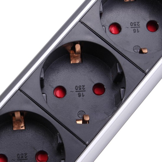EU Plug 3/4/5/6 Power 2 charge USB Hidden Kitchen Table Pop Up Electrical Socket