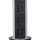 Electrical Socket Power Hidden Kitchen Table USB Charger Aluminum Shelf