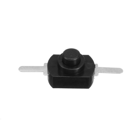 10Pcs 1A 30V DC 250V Black Latching On Off Mini Push Button Switch