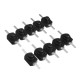 10Pcs 1A 30V DC 250V Black Latching On Off Mini Push Button Switch