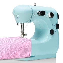 Mini Portable Electric Desktop Sewing Machine 2 Speeds For DIY Stitch Clothes Fabric Mini Portable Electric Desktop Sewing Machine 2 Speeds For DIY Stitch Clothes Fabric