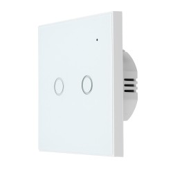 WiFi On/Off Switch Light Switch 2Gang Wireless EU Light Control Smart Switch EU Remote Conrtol WiFi On/Off Switch Light Switch 2Gang Wireless EU Light Control Smart Switch EU Remote Conrtol