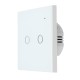 WiFi On/Off Switch Light Switch 2Gang Wireless EU Light Control Smart Switch EU Remote Conrtol