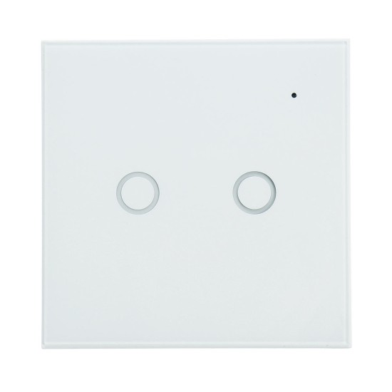 WiFi On/Off Switch Light Switch 2Gang Wireless EU Light Control Smart Switch EU Remote Conrtol