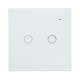 WiFi On/Off Switch Light Switch 2Gang Wireless EU Light Control Smart Switch EU Remote Conrtol