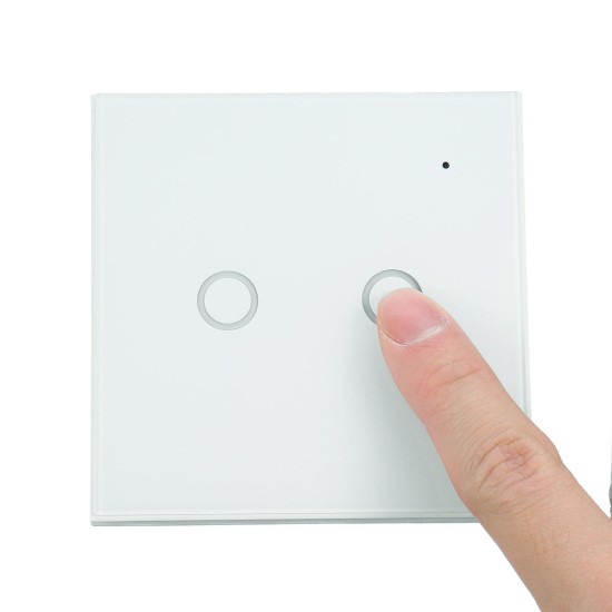 WiFi On/Off Switch Light Switch 2Gang Wireless EU Light Control Smart Switch EU Remote Conrtol