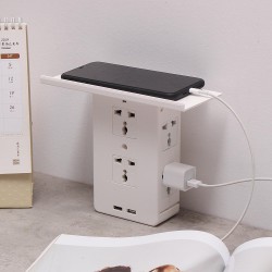 Socket S helf 8 Port Surge Protector Holder Tray Removable Wall Outlet 6 Electrical Outlet Extenders 2 USB Charging Ports Wall Plug Socket Power Strip Socket S helf 8 Port Surge Protector Holder Tray Removable Wall Outlet 6 Electrical Outlet Extenders 2 USB Charging Ports Wall Plug Socket Power Strip